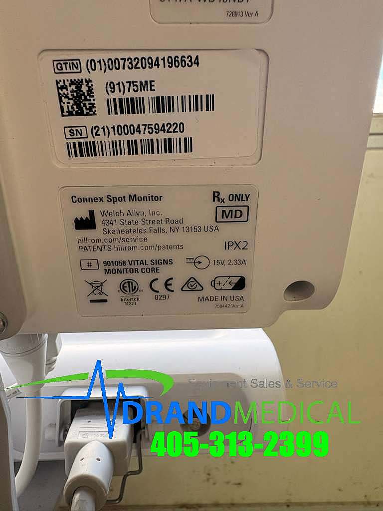 Welch Allyn Connex Spot Vital Signs Monitor w/ Accessory Power Management (B5-2) - Image 9