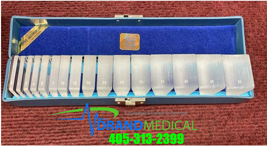 Lot of 3 Berens Instrument Prism by Gulden Ophthalmic W/ Case (G2-2) - Image 2