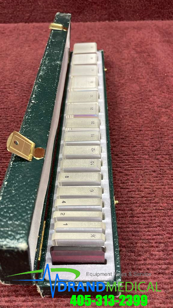 Lot of 3 Berens Instrument Prism by Gulden Ophthalmic W/ Case (G2-2) - Image 6