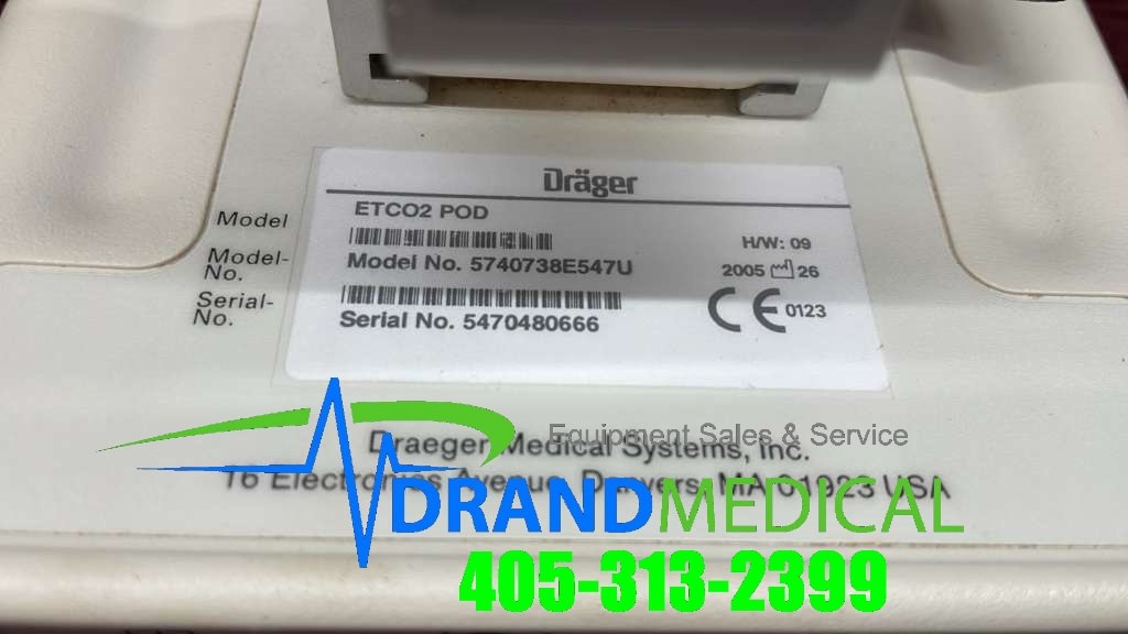 Dräger Infinity Trident etCO2 Microstream Smart Pod Model # 5740738E547U (D2-2) - Image 5