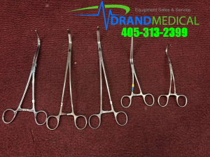 Lot of 5 Jarit Cardio-Grip forceps