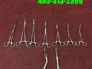 Lot of 9 V. Muller forceps