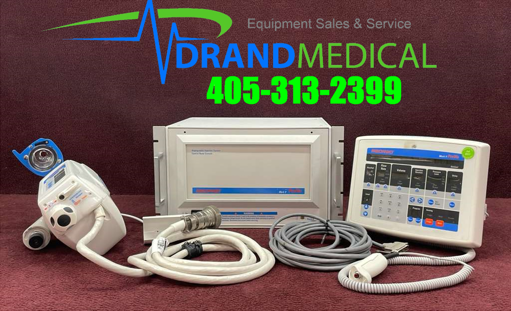 Medrad Mark V PROVIS Dual Head Contrast Injection System Injector w/ Console