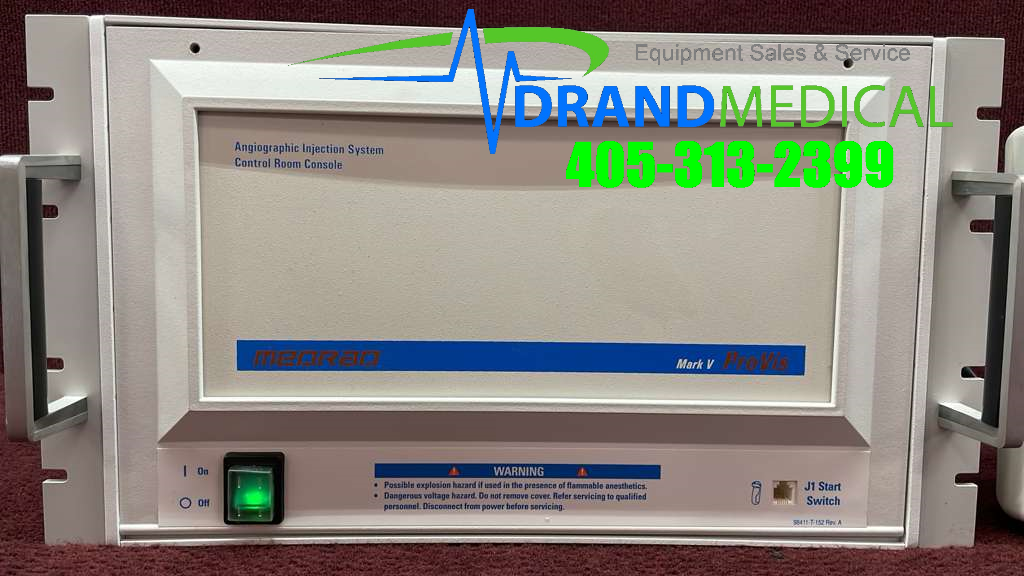Medrad Mark V PROVIS Dual Head Contrast Injection System Injector w/ Console - Image 3