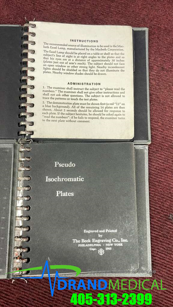 Lot of 2 American Optical Corporation PSEUDO-ISOCHROMATIC PLATES(G5-2) - Image 3