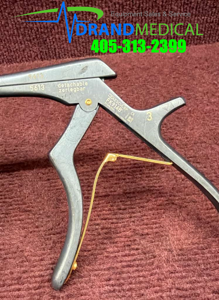 AESCULAP FK914B Noir® KERRISON Bone Punches 3MM 130 deg Upwards Cutting - Image 2