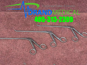 Aesculap FF573R Caspar Rongeur 3mmX12mm Up Serrated 7.25"/185mm