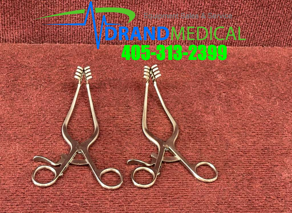 Lot of 2 Aesculap MG007R Stainless Steel Instrument