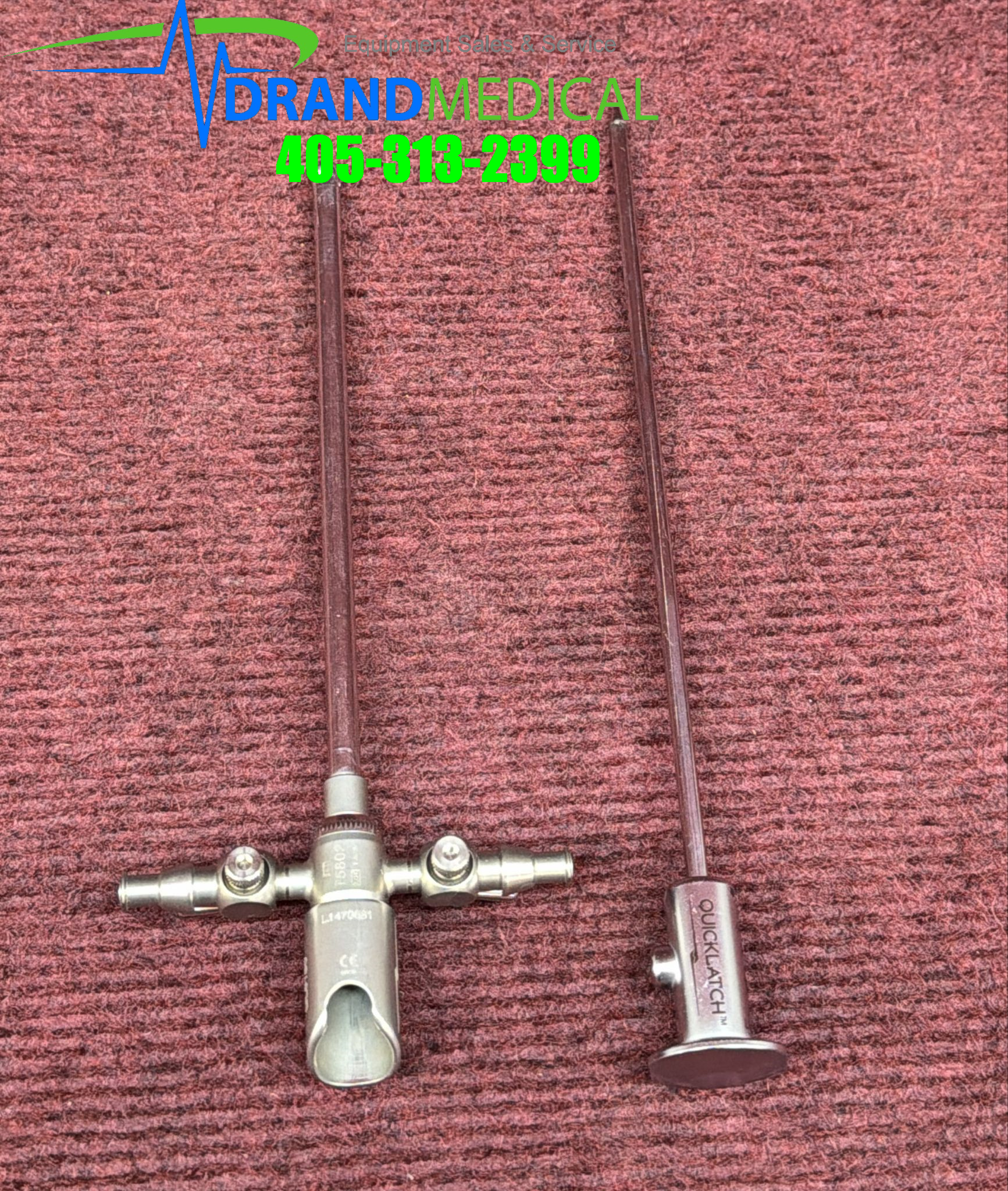 Conmed HD 4300 30 degree HD Arthroscope w/ QL6130 and QL6102 - Image 2