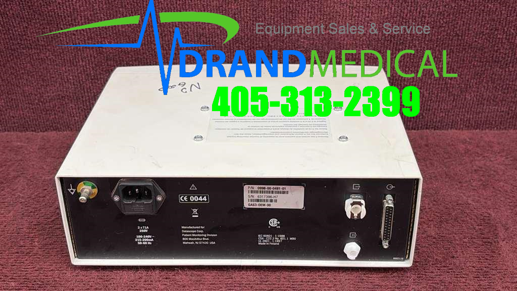 Datascope 0998-00-0481-01 Gas Module SE - Image 5