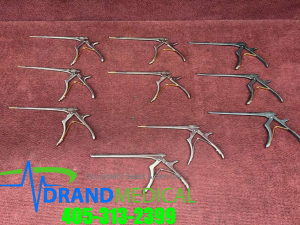 Lot of 10 Aesculap Kerrison Rongeur Neuro FK962R, FK964R, FF772R, FF729R, FK914B