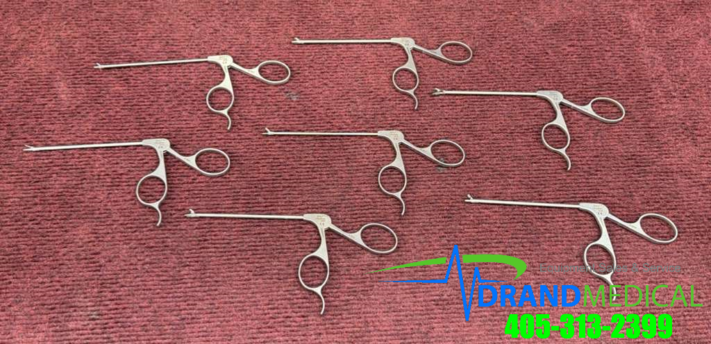 Lot of 7 Shutt Linvatec Alligator Arthroscopy Grasper - Image 2