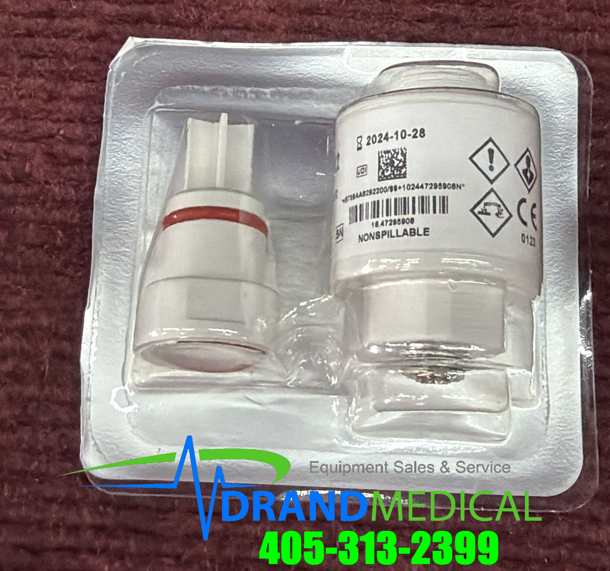 Mindray type MOX2 Oxygen O2 Sensor for Anesthesia Machines