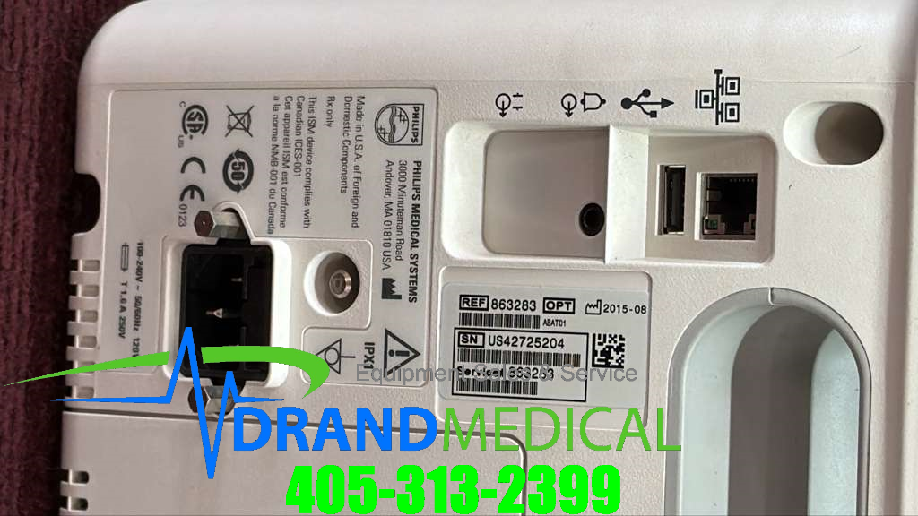 PHILIPS SureSigns VS4 Patient Monitor Nellcor SpO2 NIBP Temp - Image 7
