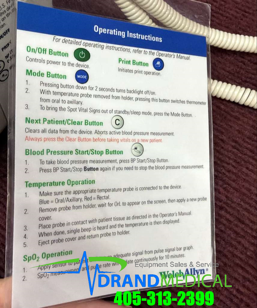 Welch Allyn 420 Vital Signs Patient Monitor - Image 8