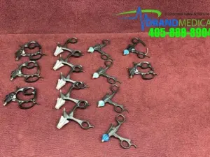 R. Wolf and Aesculap grasping forceps handles Lot of 14